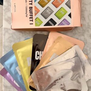 Lapcos Beauty Bouquet Variety Face Mask Set 7 Masks + 1 Exfoliating Pad